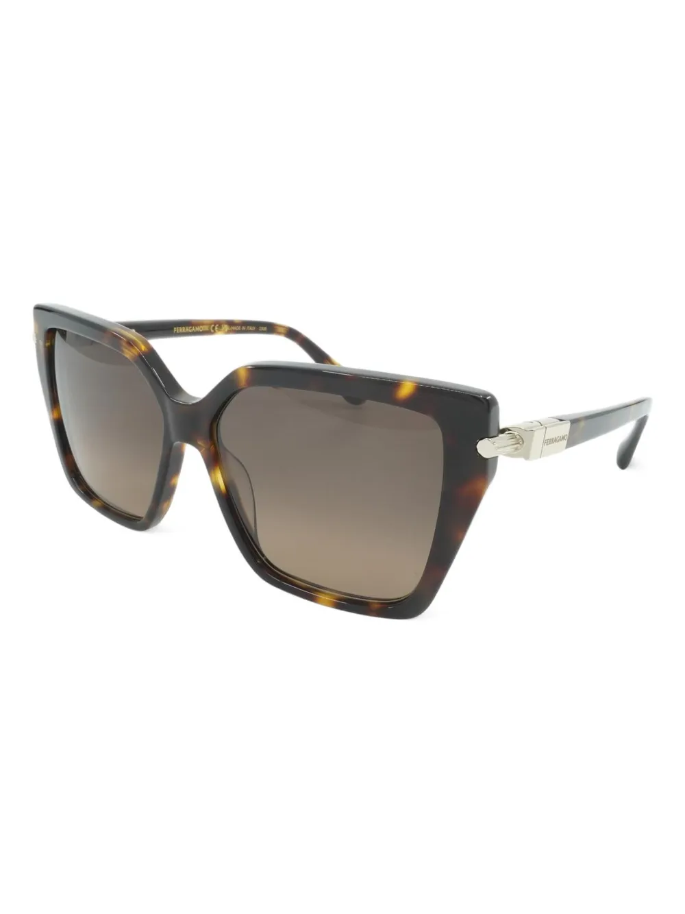 Ferragamo Eyewear oversize-frame sunglasses - Bruin