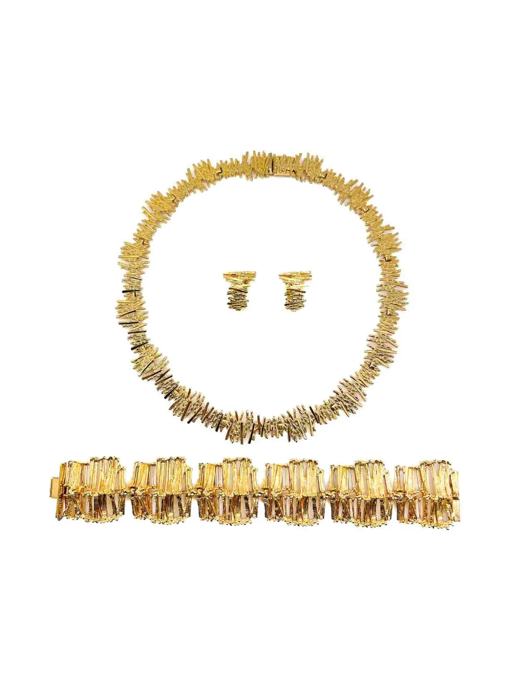 Jennifer Gibson Jewellery 1960s Modernist jewellery set - Oro