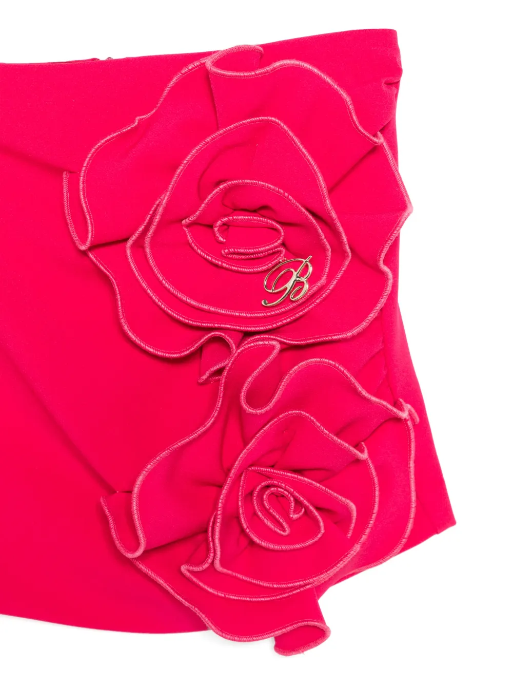 Miss Blumarine Rok met bloemapplicatie Roze