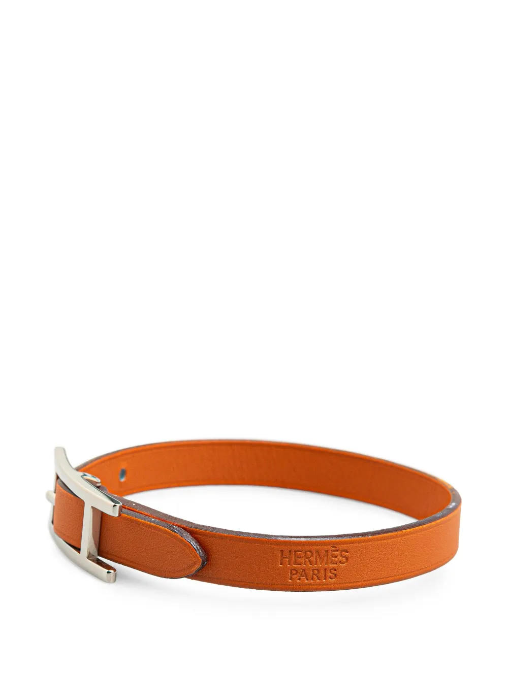 Hermès Pre-Owned 2006 Leather Behapi Single Tour Bracelet costume bracelet - Oranje