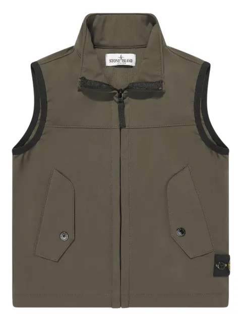 Stone Island Junior Colete com patch de bússola