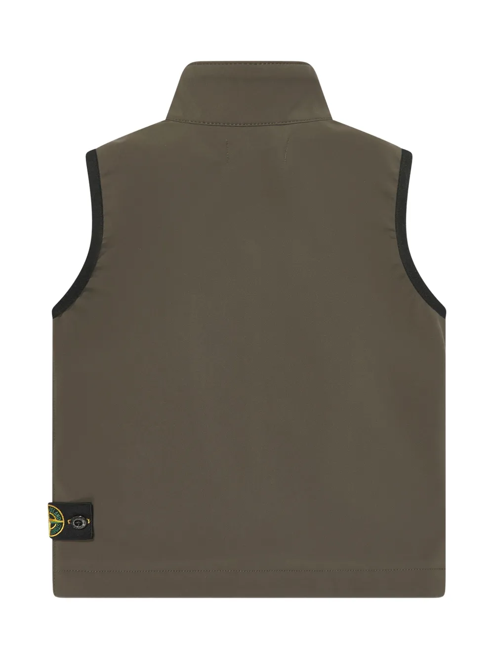 Stone Island Junior Gilet met Compass-logopatch Groen