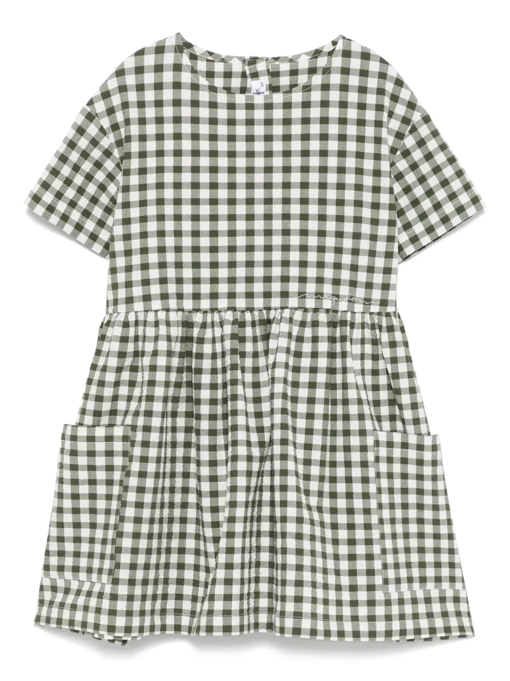 Il Gufo gingham-check dress | White | Image 1