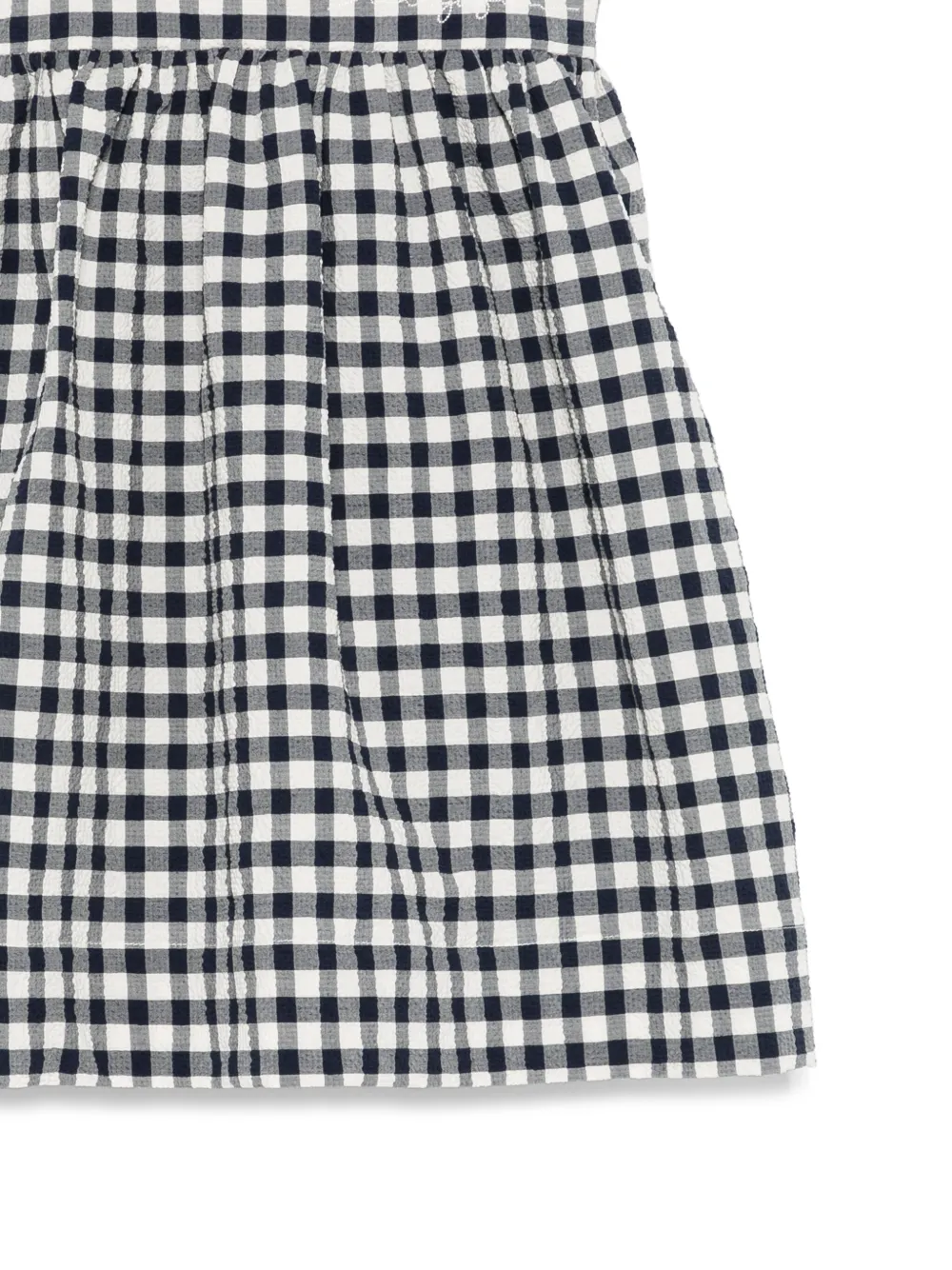 Il Gufo Jurk met gingham ruit Blauw