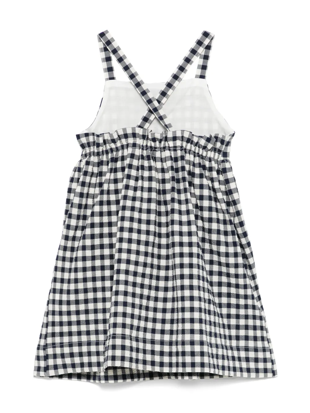 Il Gufo Jurk met gingham ruit - Blauw