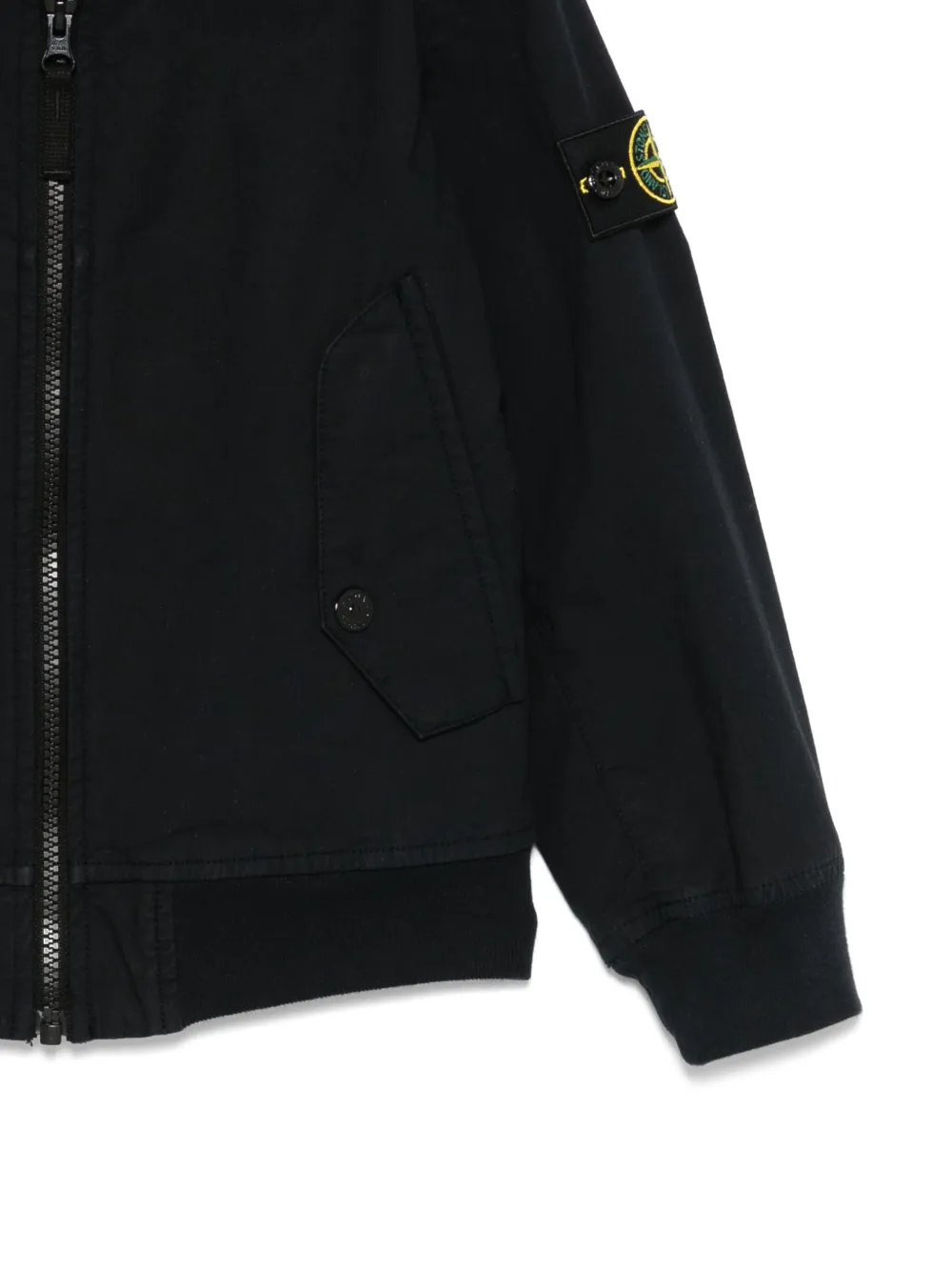 Stone Island Junior Jack met Compass-logopatch Blauw