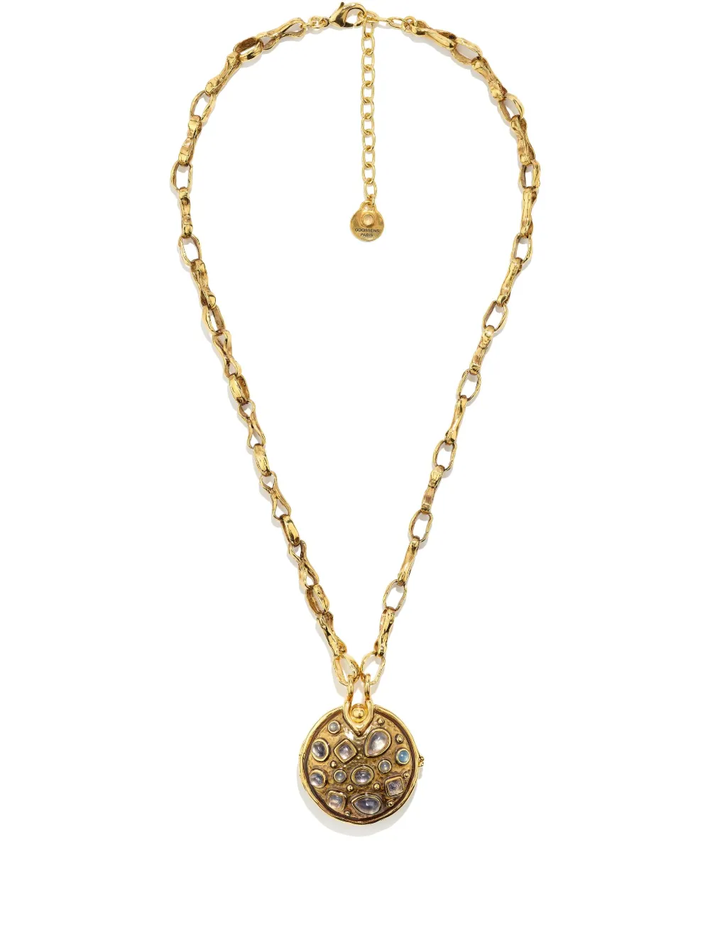 Goossens Boucle Cocktail Secret Box Necklace In Gold