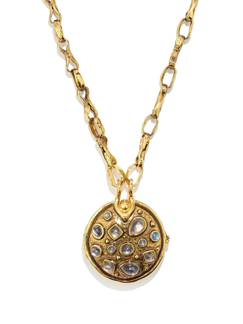 Goossens Boucle Cocktail Secret Box Necklace In Gold