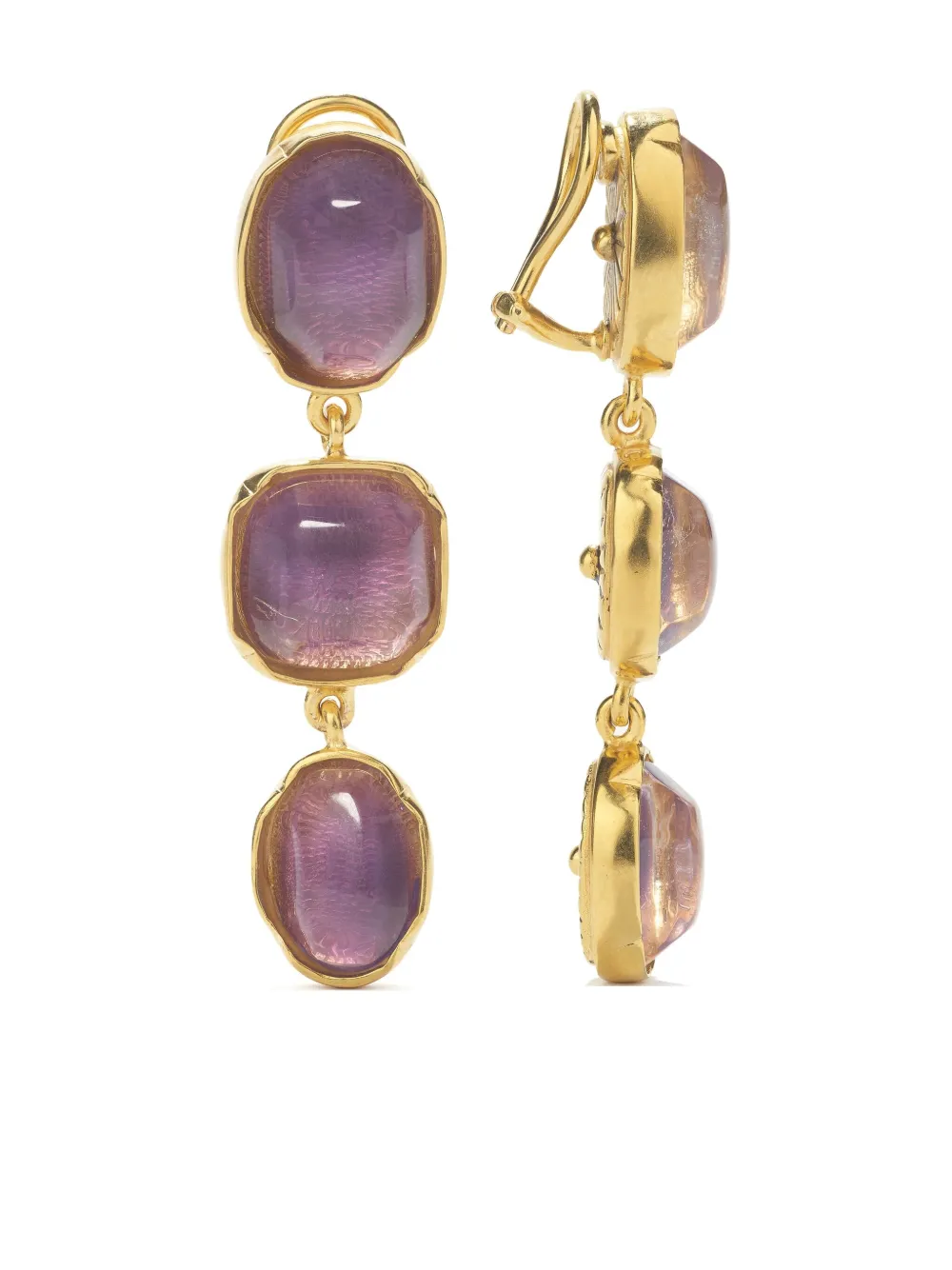 Goossens Cabochons Three Pendants earrings | Women | Image 2