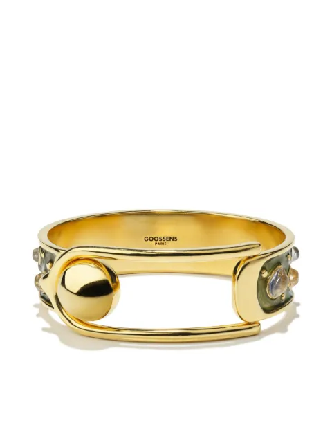 Goossens logo-engraved bracelet 