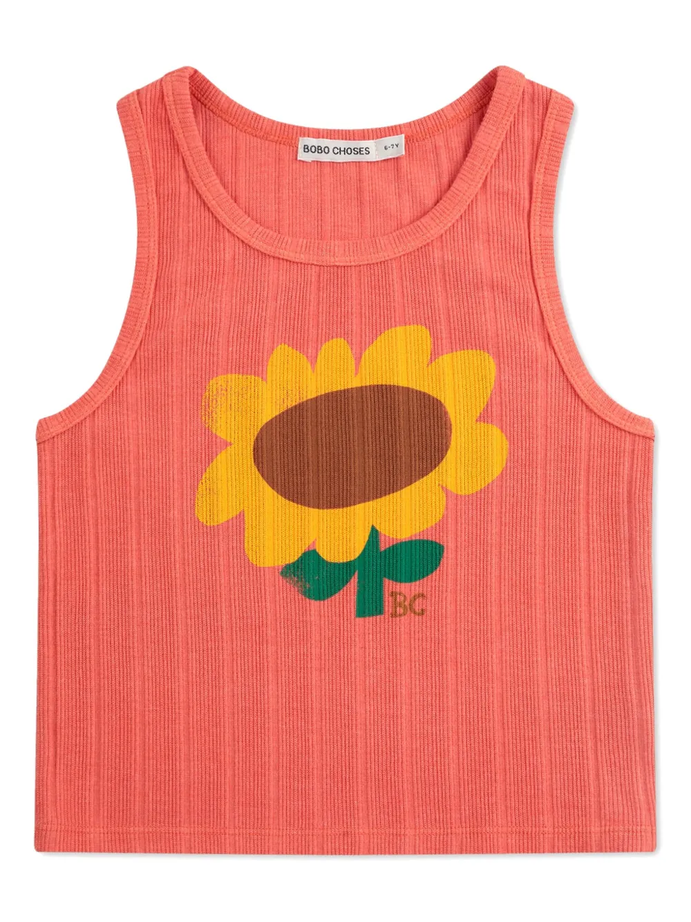 Bobo Choses Tanktop met bloe print Rood