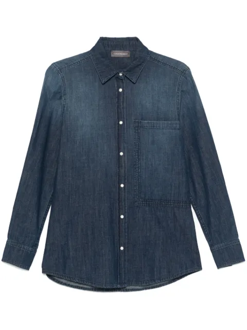 Lorena Antoniazzi camisa de mezclilla