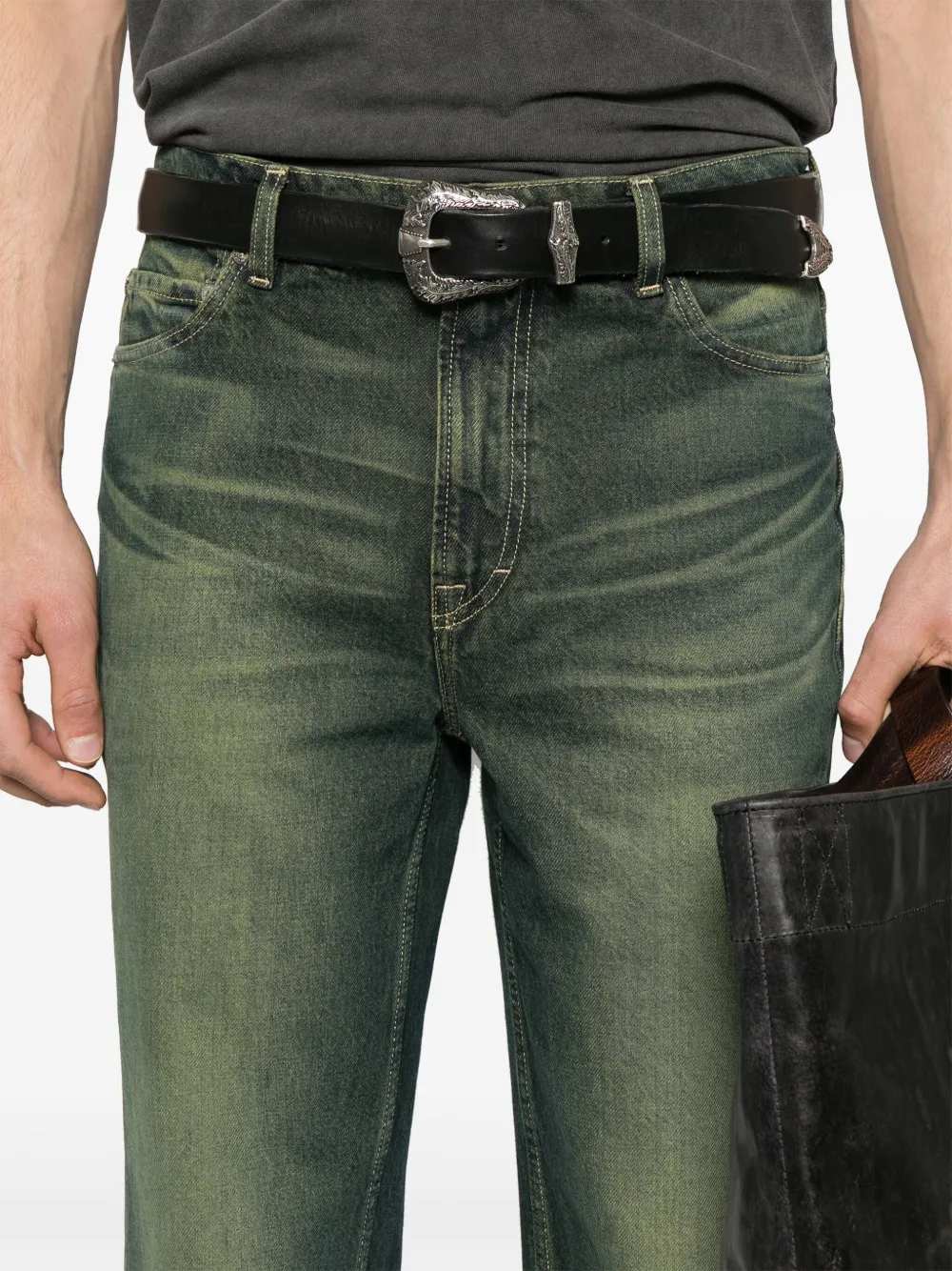 OUR LEGACY 70s jeans met uitgesneden details Blauw