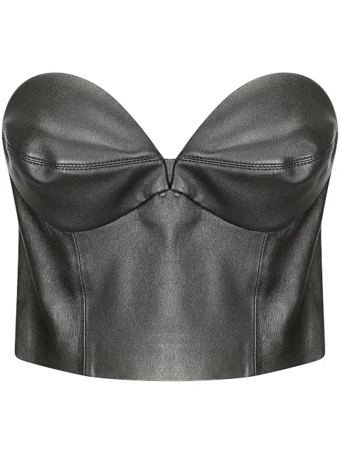 Desa 1972 leather bustier top