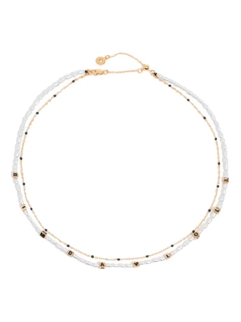 Bimba y Lola bead-embellished necklace