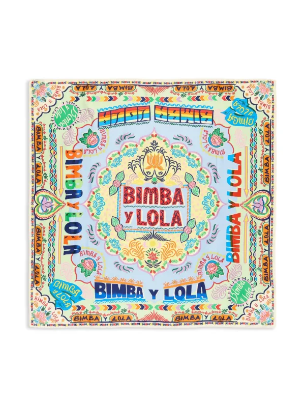 Bimba y Lola プリント スカーフ | ブルー | FARFETCH JP