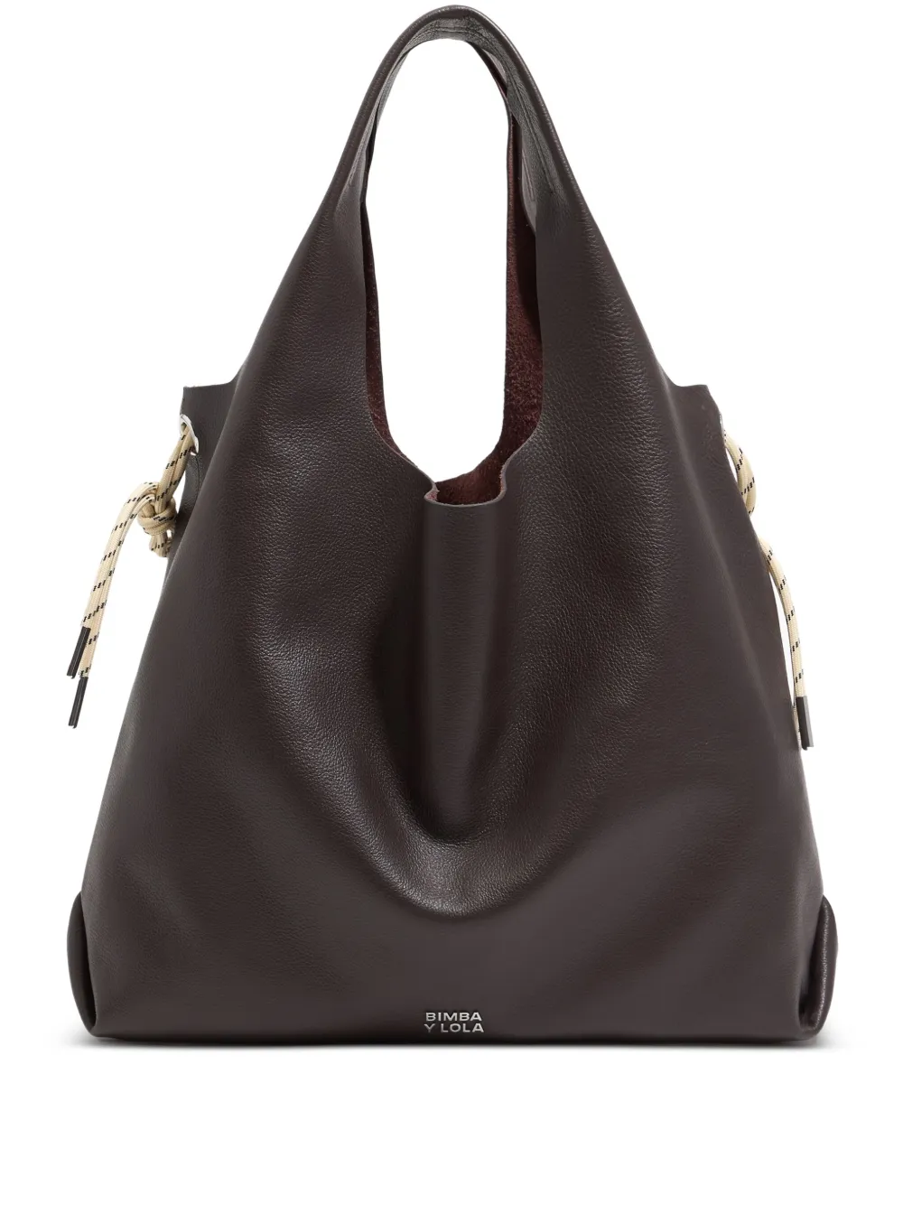 Bimba y Lola レザーショルダーバッグ - ブラウン Bimba y Lola レザーショルダーバッグ - ブラウン