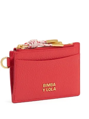 ◎BIMBA Y LOLA◎ Flower leather square card wallet B246AIV03 Women's leather purses | BIMBA Y LOLA SS25