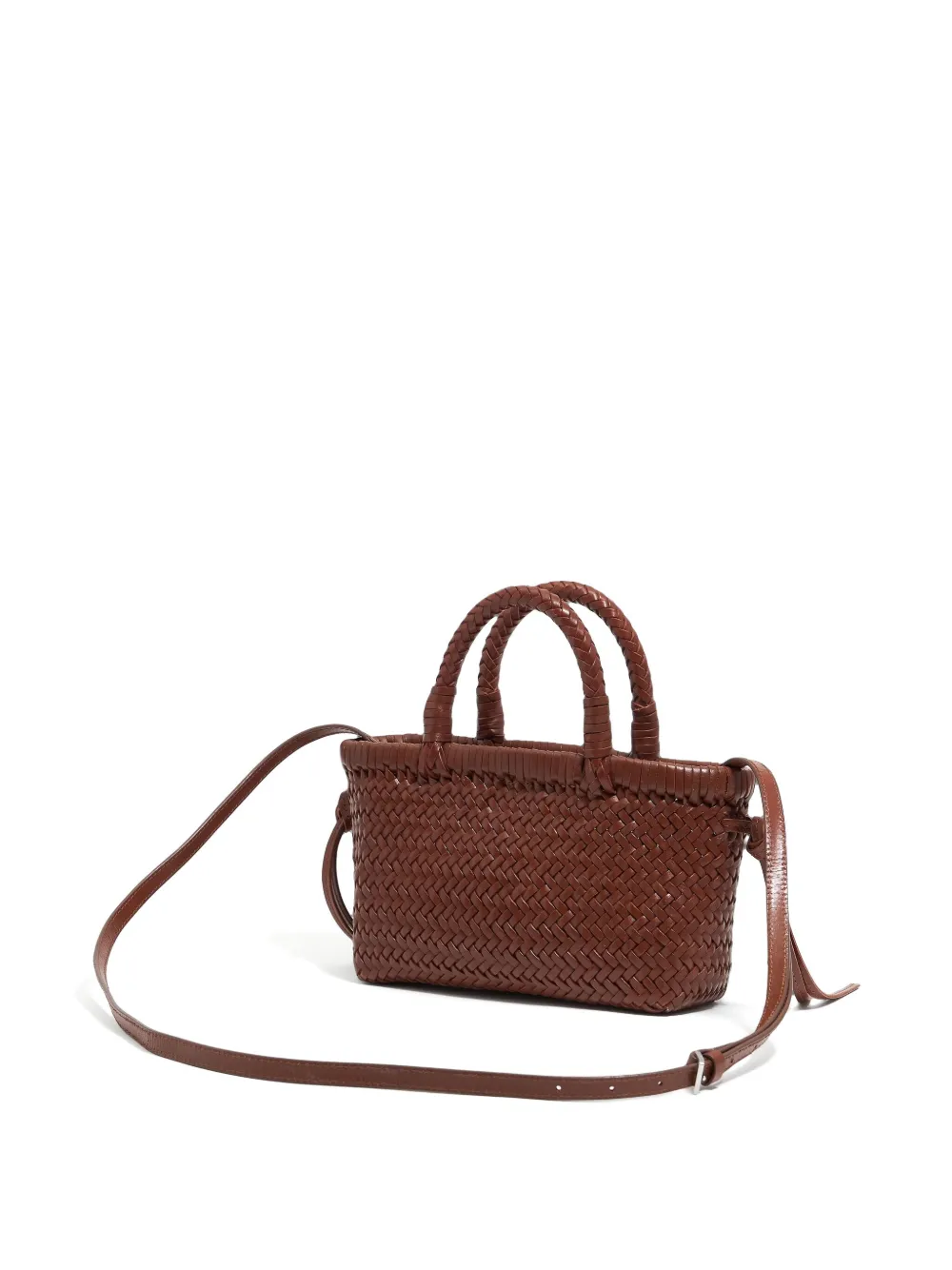 Bimba y Lola Geweven shopper Bruin