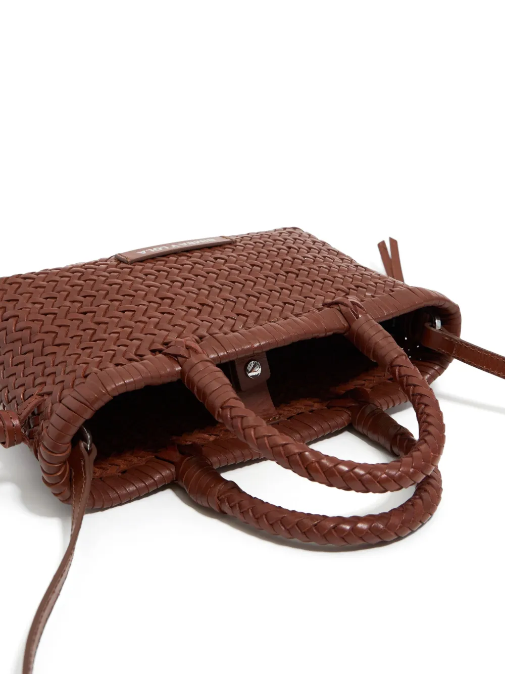 Bimba y Lola Geweven shopper Bruin