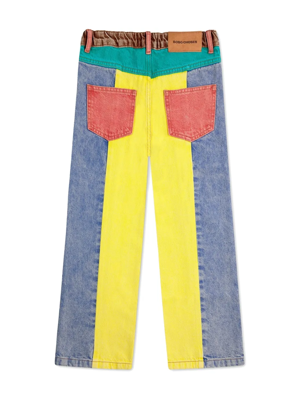 Bobo Choses colour-block jeans - Blauw