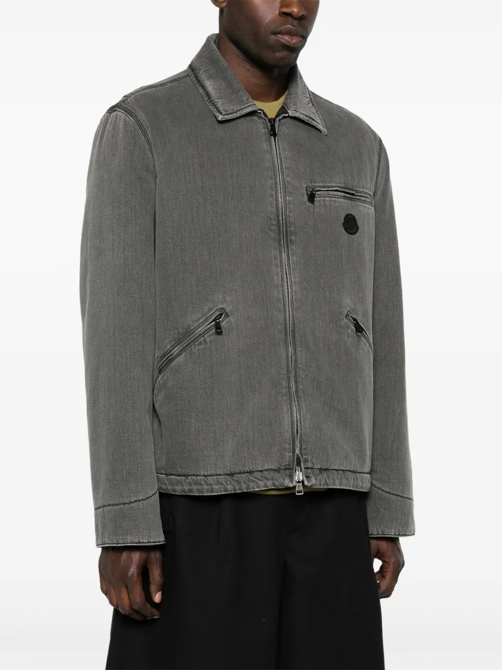 Moncler Acate shirtjack Zwart