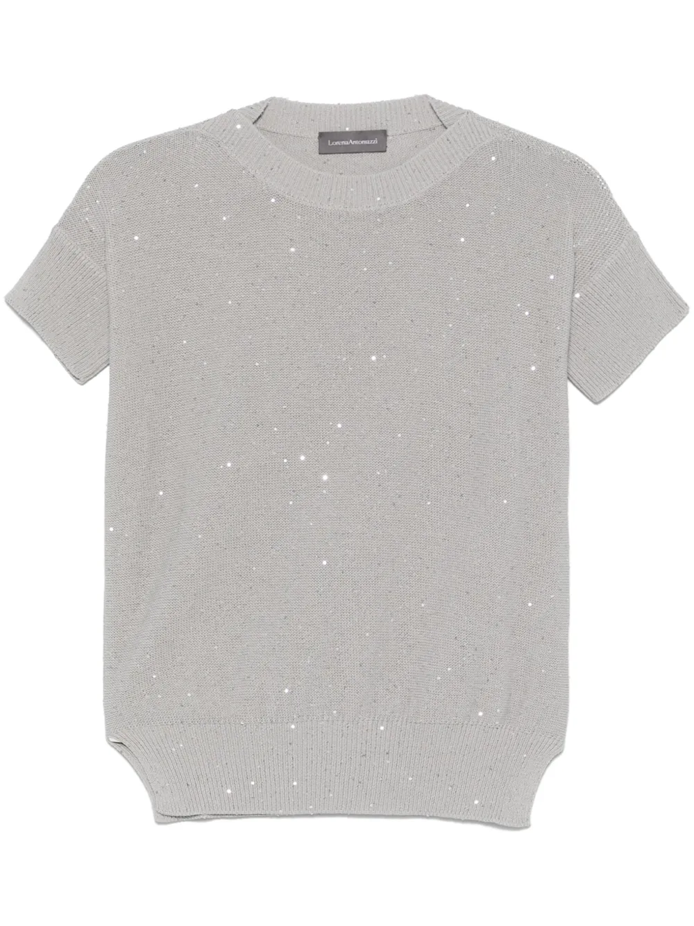 sequin-embellished T-shirt