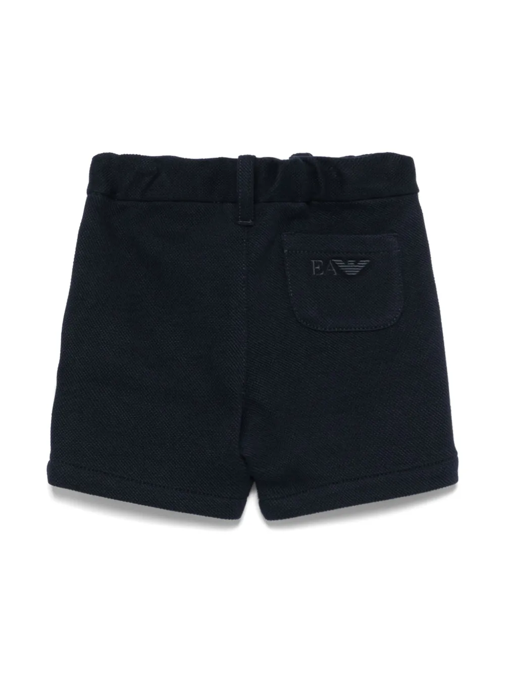 Emporio Armani Kids cotton shorts - Blauw