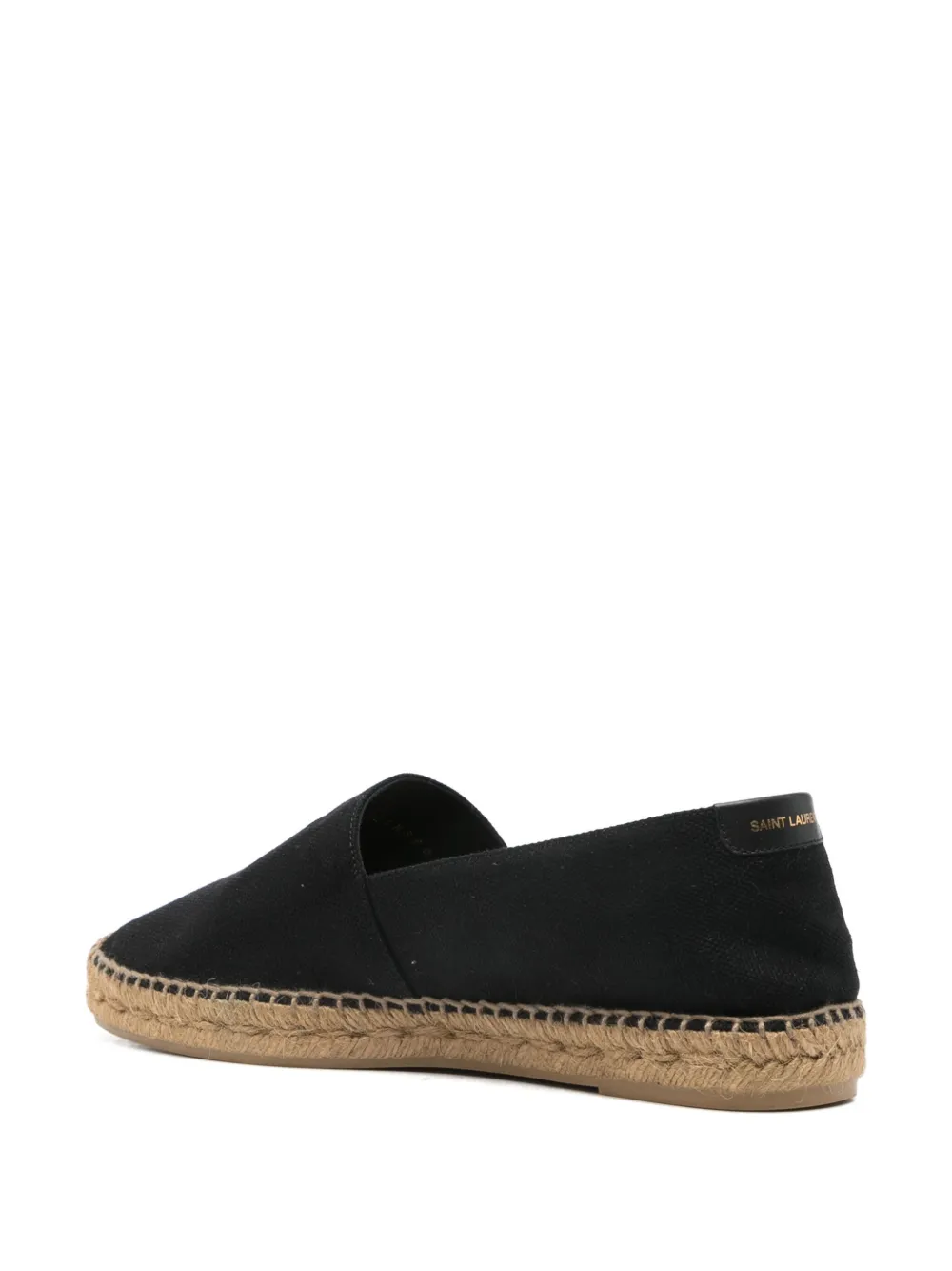 Saint Laurent logo-embroidered espadrilles Black
