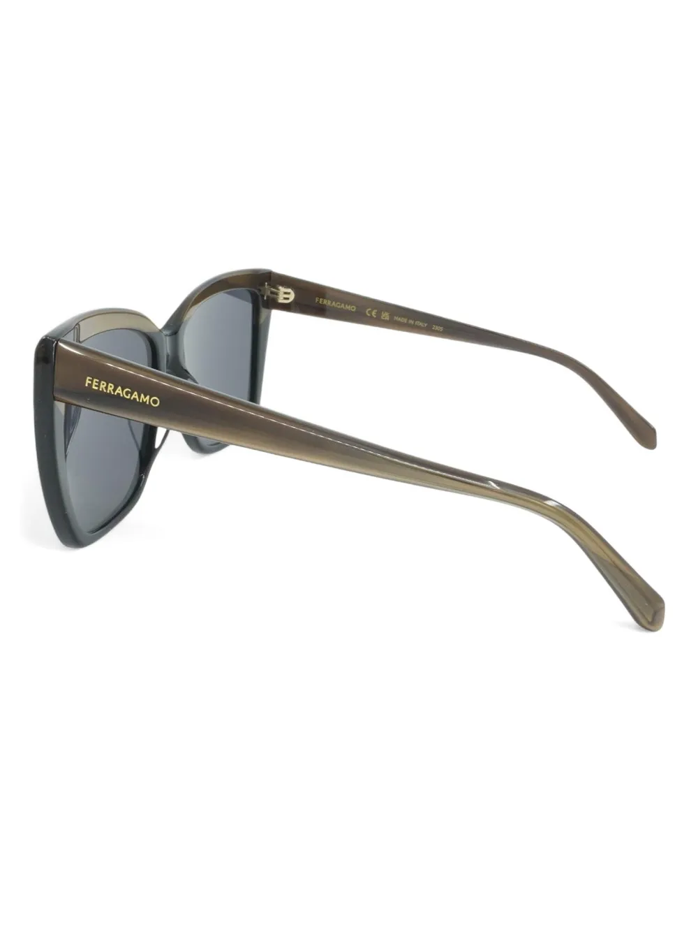 FERRAGAMO EYEWEAR OVERSIZE-FRAME SUNGLASSES