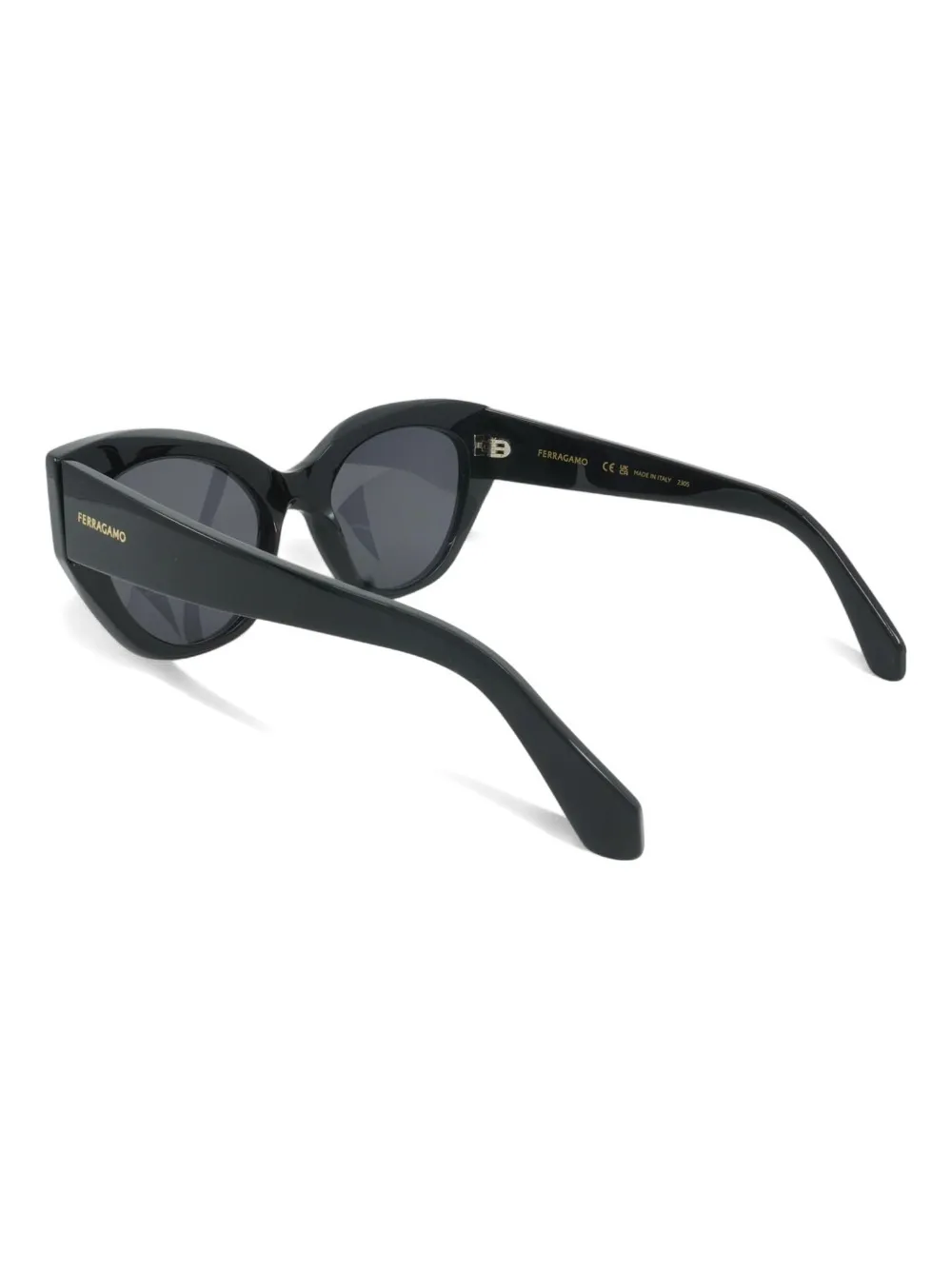 FERRAGAMO EYEWEAR CAT-EYE FRAME "BLACK" SUNGLASSES