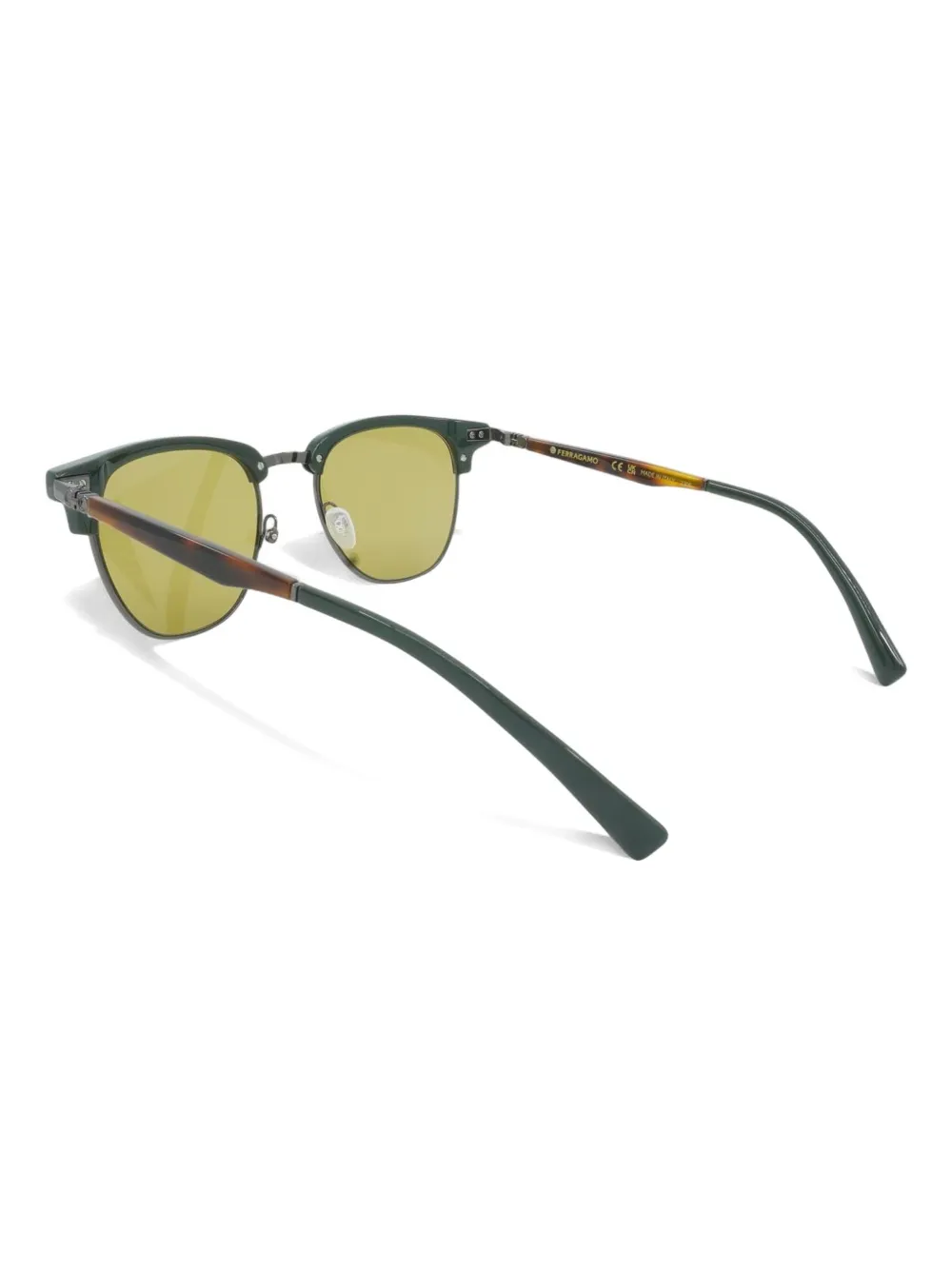 FERRAGAMO EYEWEAR CLUBMASTER-FRAME SUNGLASSES
