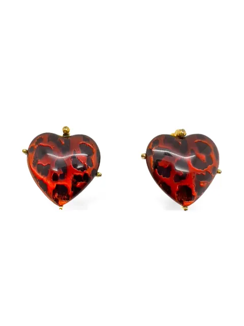 Jennifer Gibson Jewellery 1980's 하트 이어링