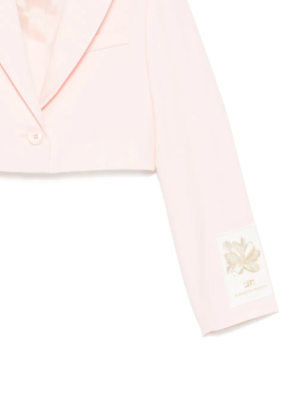 Elisabetta Franchi La Mia Bambina Cropped blazer Roze