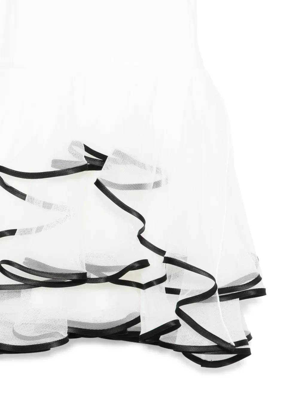 Elisabetta Franchi La Mia Bambina Jurk met ruches Wit