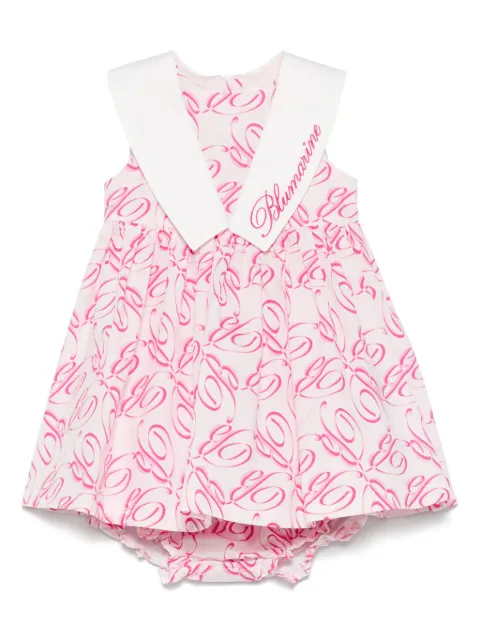 Miss Blumarine set de vestido con estampado gráfico