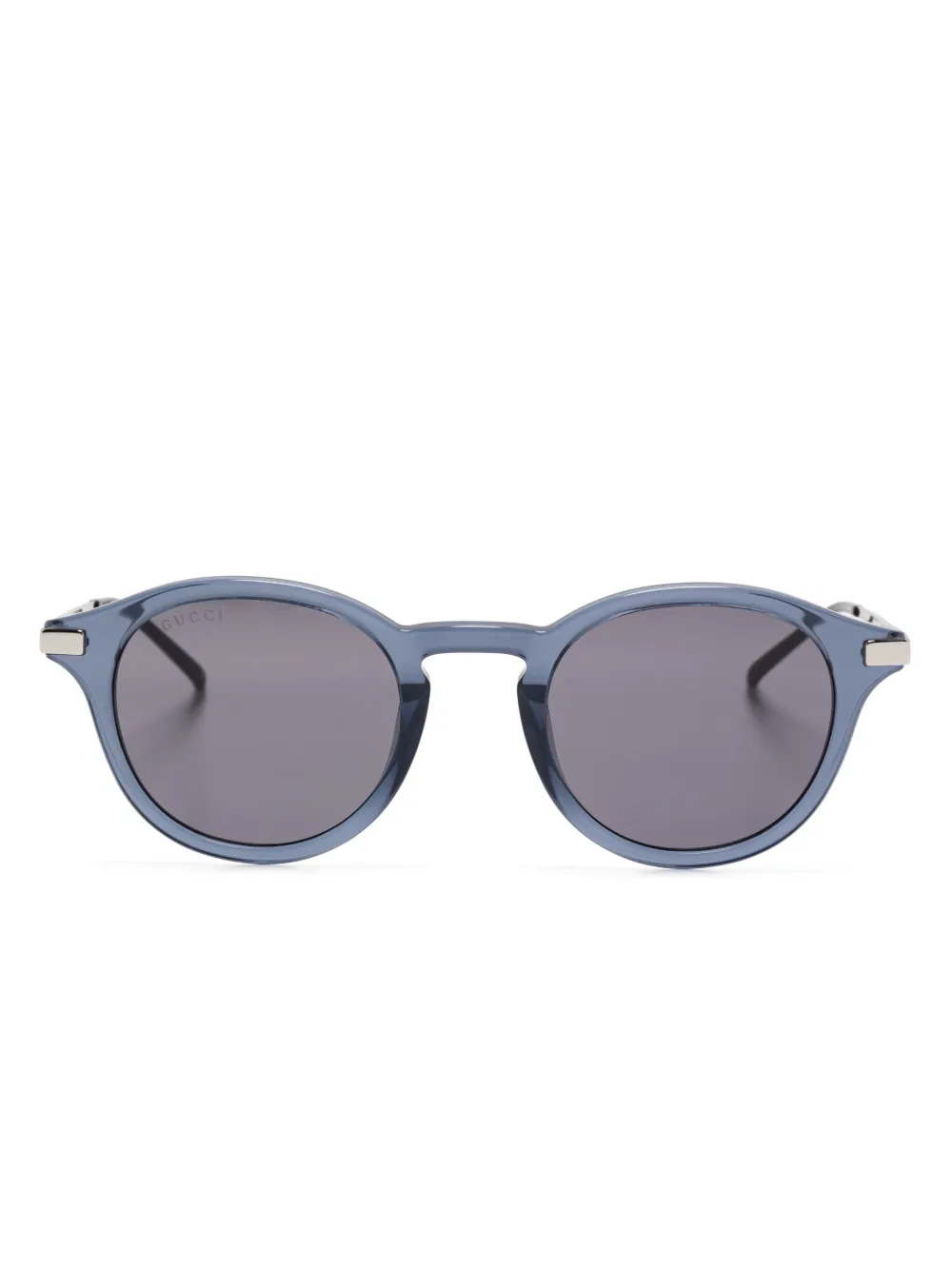 Gucci Eyewear Zonnebril met rond montuur Blauw
