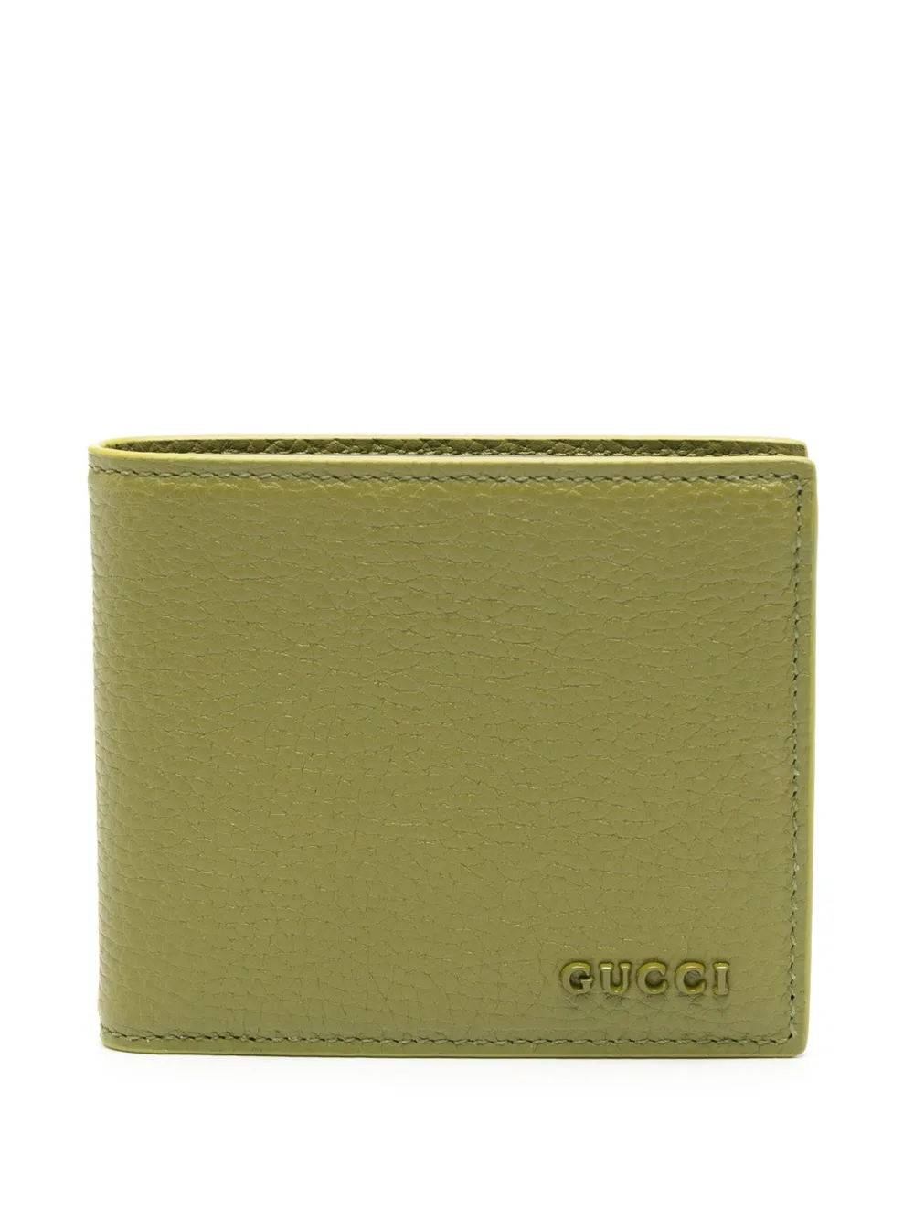 Gucci Leather Bi-fold Cardholder In Green
