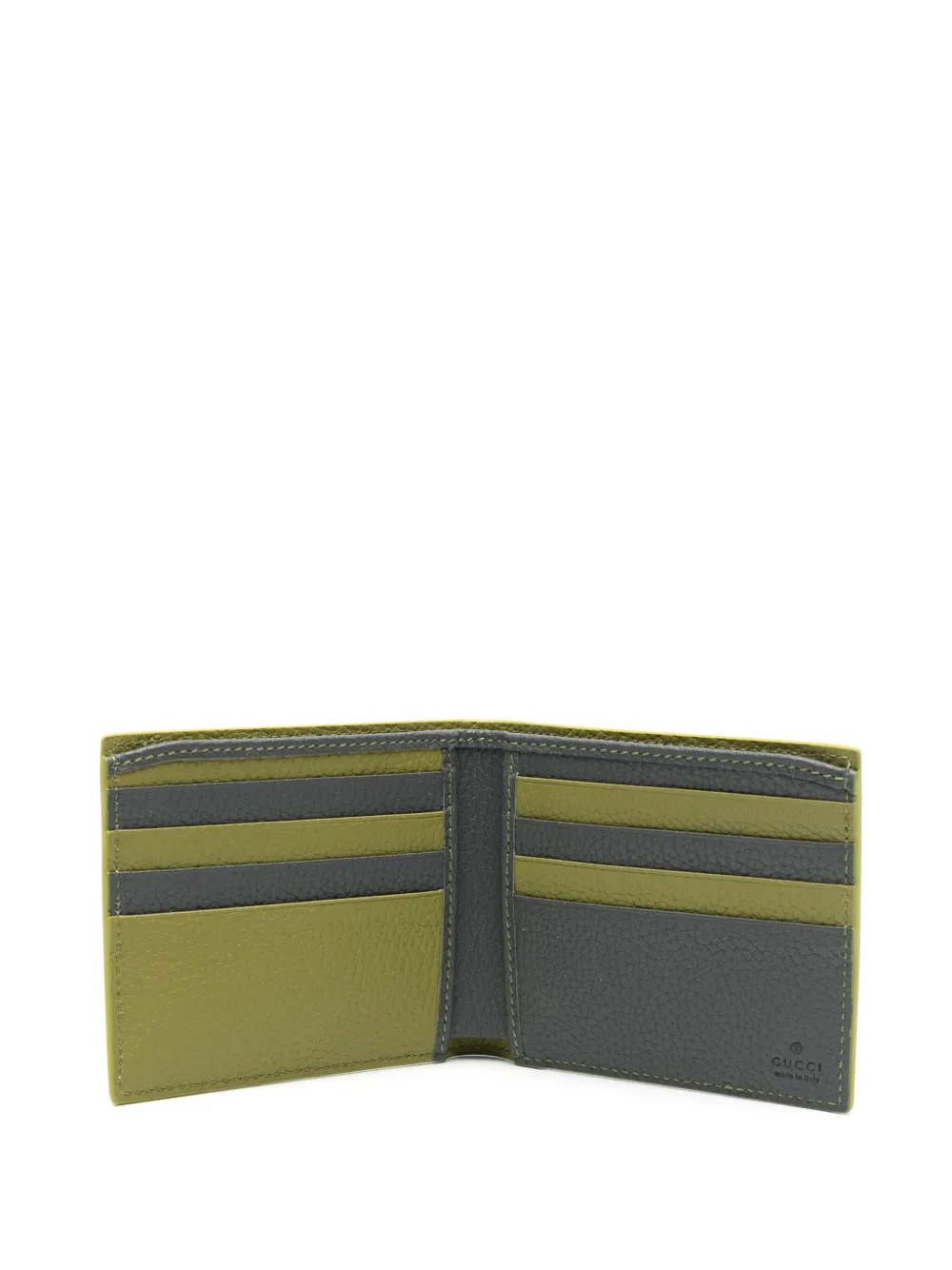 Gucci Leather Bi-fold Cardholder In Green