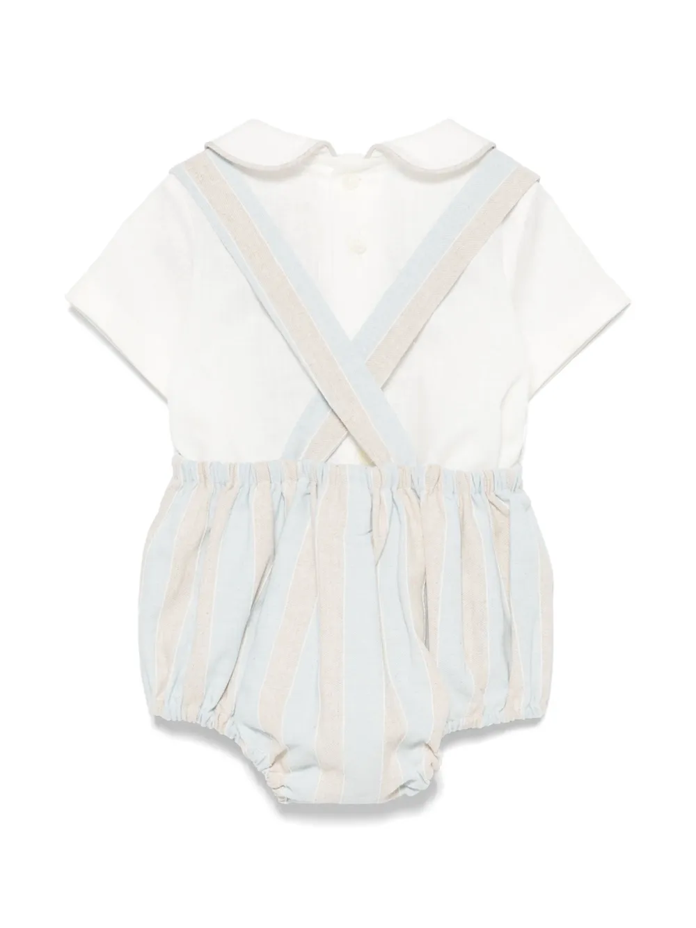 La Stupenderia stripe shorties set - Wit