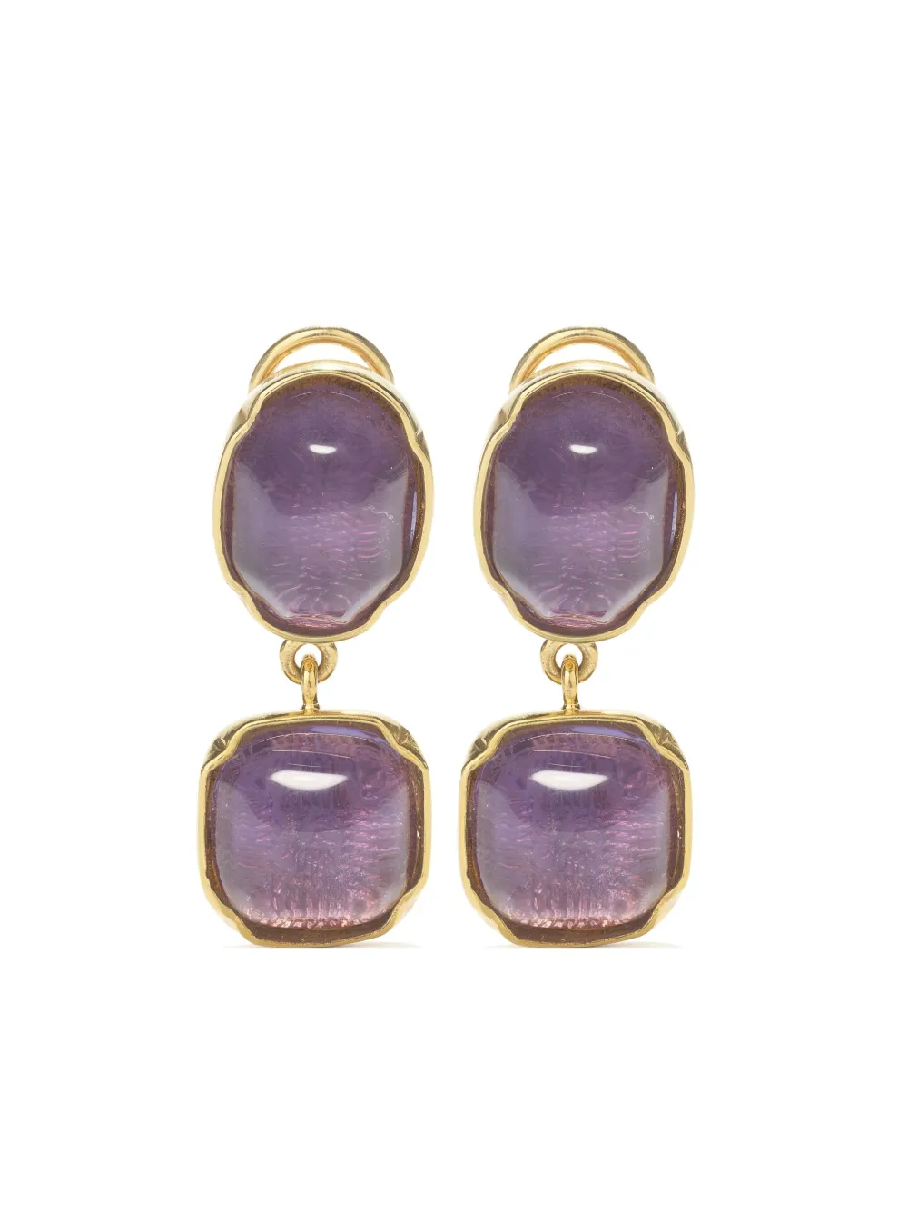 Goossens Cabochons Two Pendants earrings | Gold | Image 1
