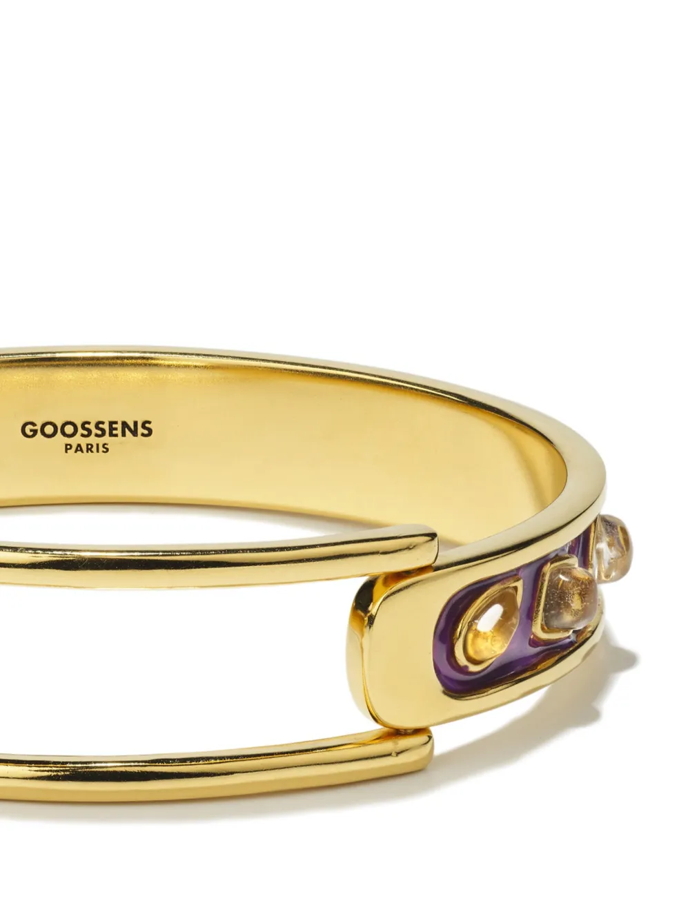 Goossens Thin Boucle Bracelet In Gold