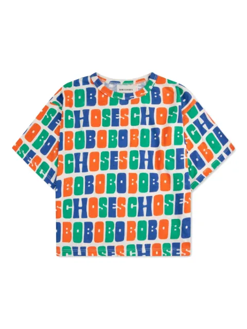 Bobo Choses all-over logo-print T-shirt
