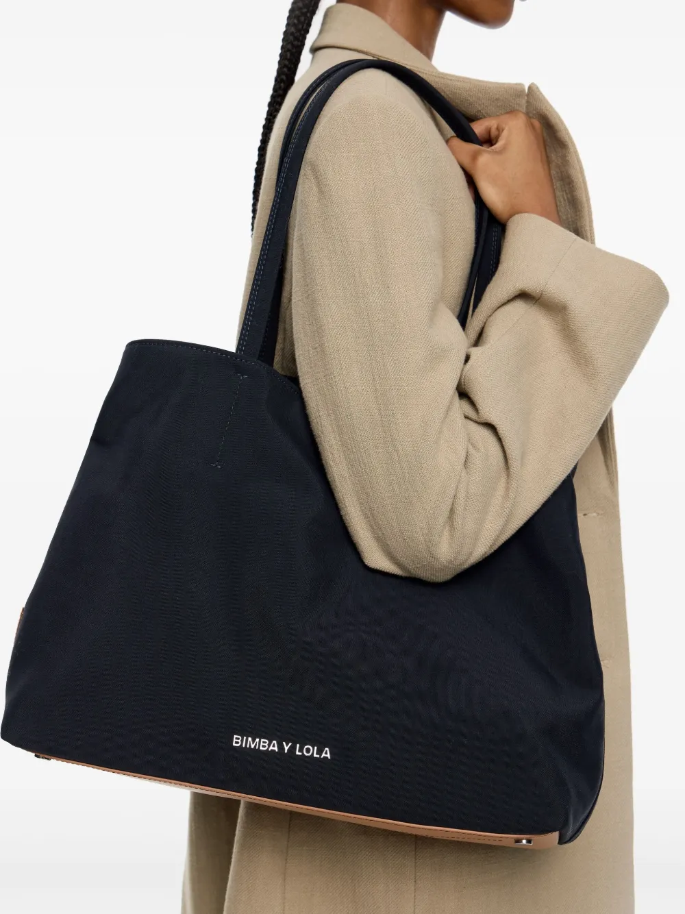 Shop Bimba Y Lola Large Chihuahua Tote Bag In Blue