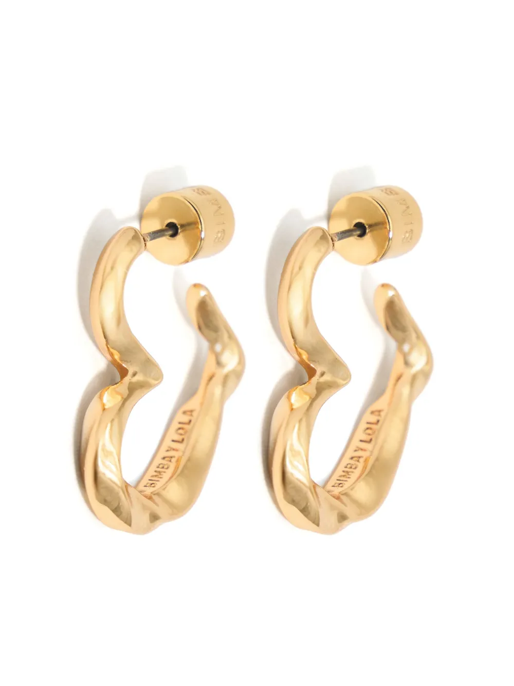 Bimba y Lola ハートシェイプ フープピアス - ゴールドトーン Bimba y Lola ハートシェイプ フープピアス - ゴールドトーン