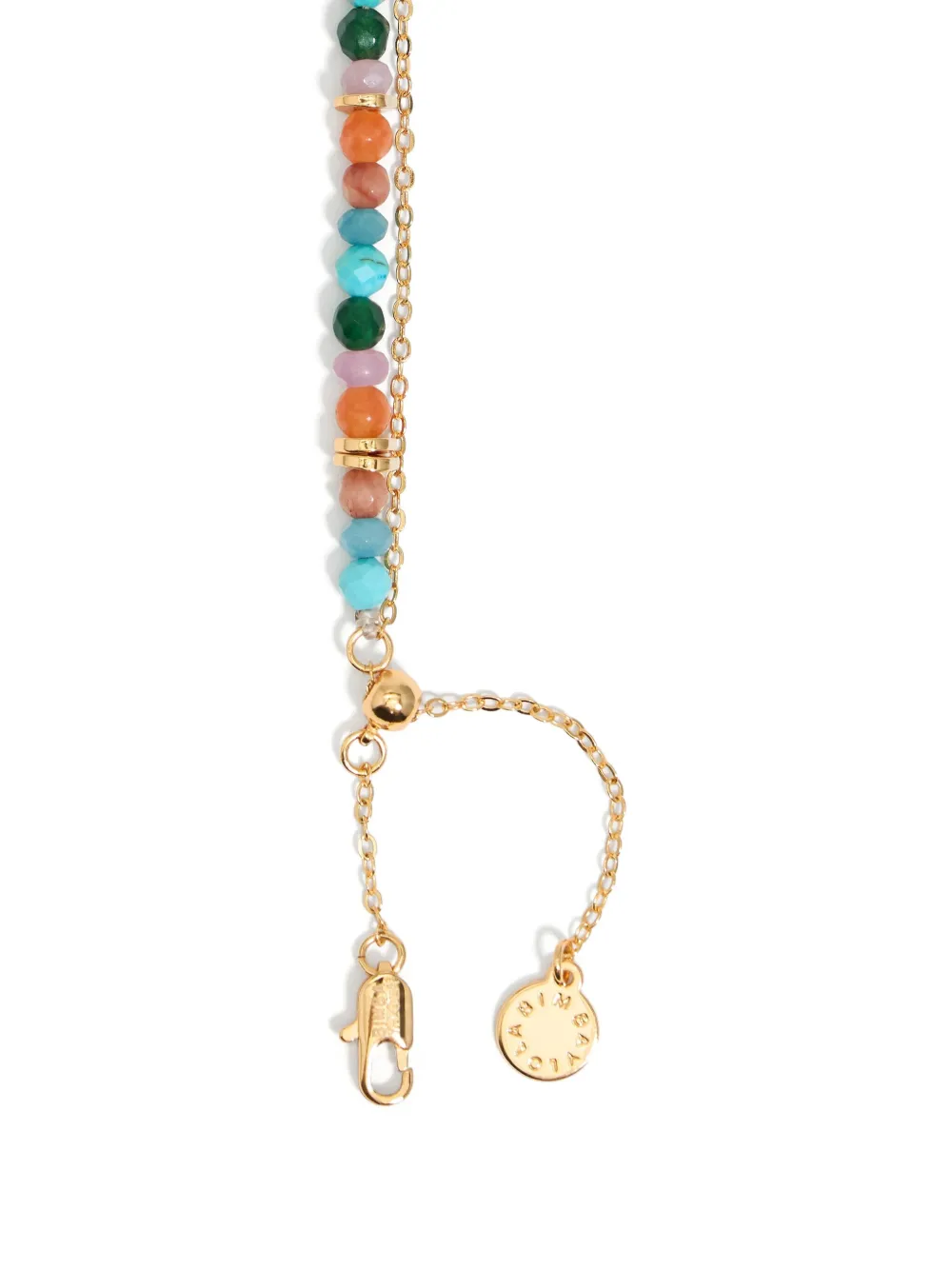 Bimba Y Lola Bead-embellished Necklace In Gold
