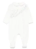 Miss Blumarine crystal-embellished pajama - White