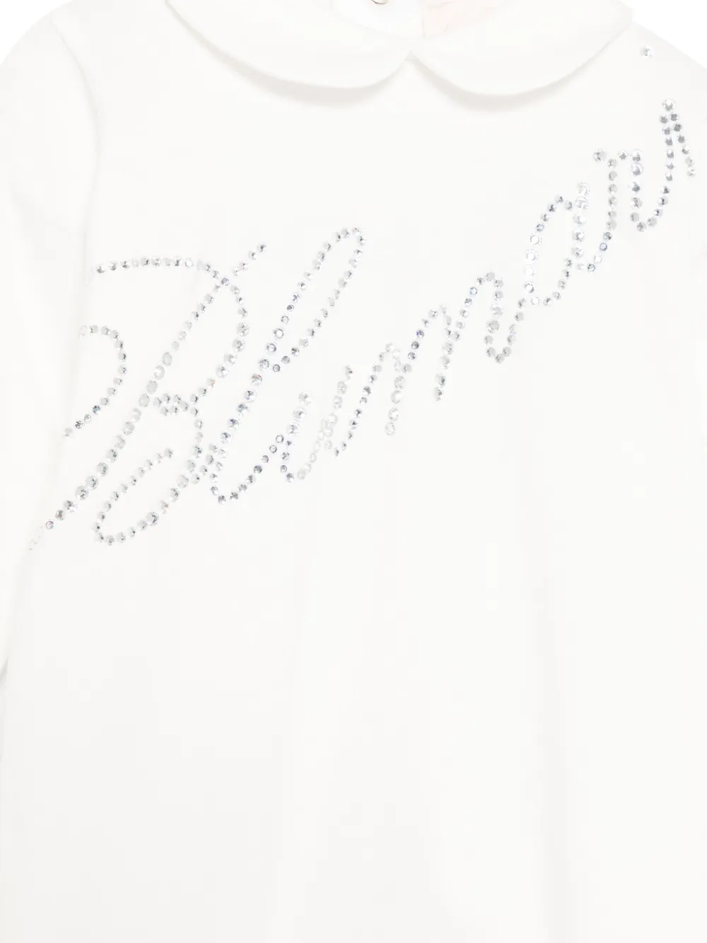 Miss Blumarine Pyjama verfraaid met kristallen Wit