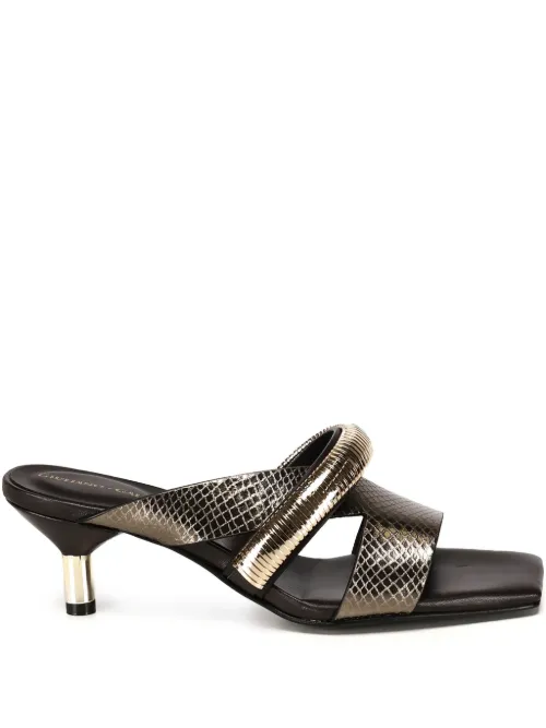 Giuliano Galiano mules en cuir - Or - Giuliano Galiano - Modalova