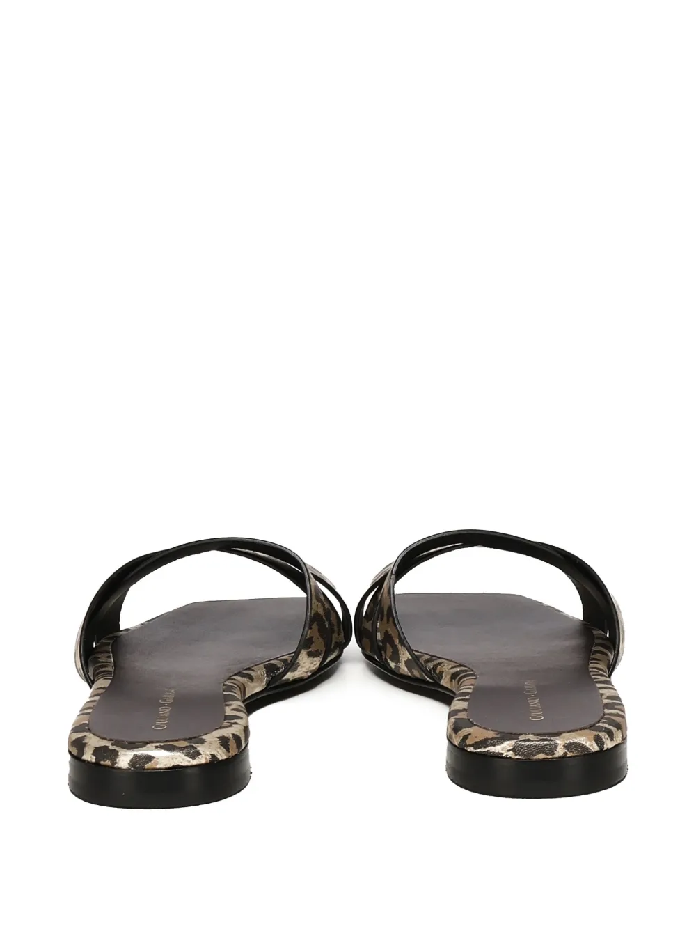 Giuliano Galiano leather slides Neutrals